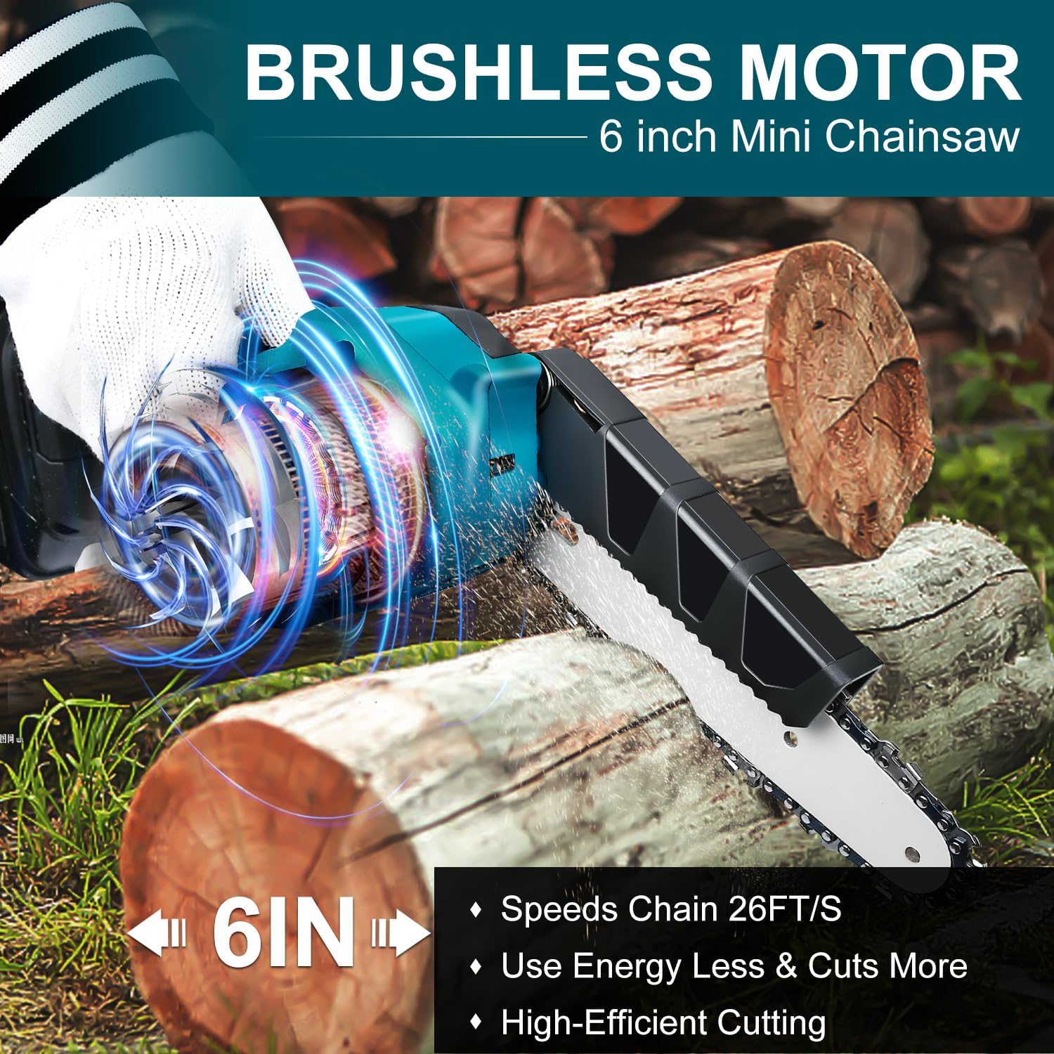 Cordless Mini Chainsaw 6
