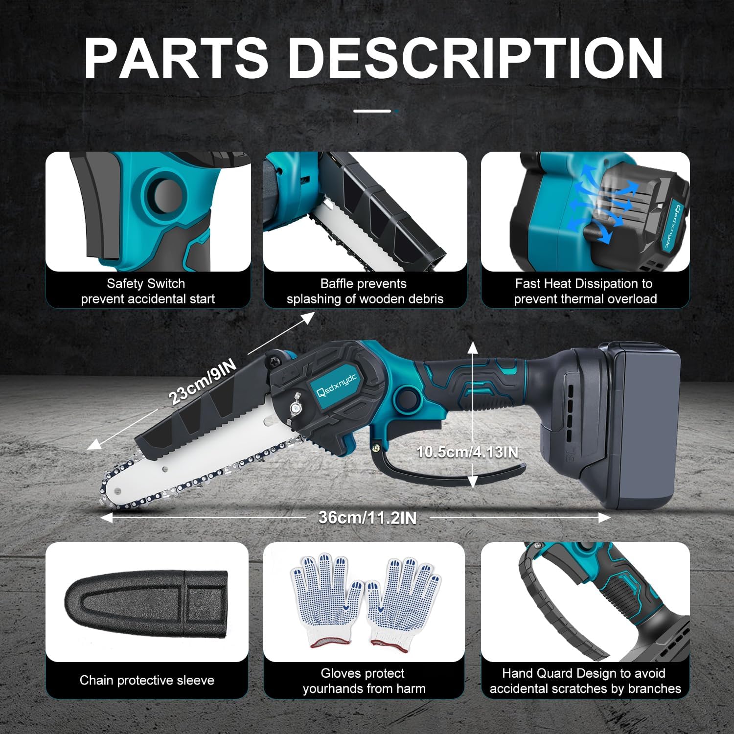 Cordless Mini Chainsaw 6