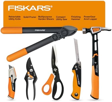 Fiskars 28" Loppers for Tree Trimming, Heavy Duty, Rust-Resistant Sharp Bypass Steel Blade Loppers, Branch Cutter up to 1.5" Diameter Cut Capacity, Shock-Absorbing Handle, Garden Tools