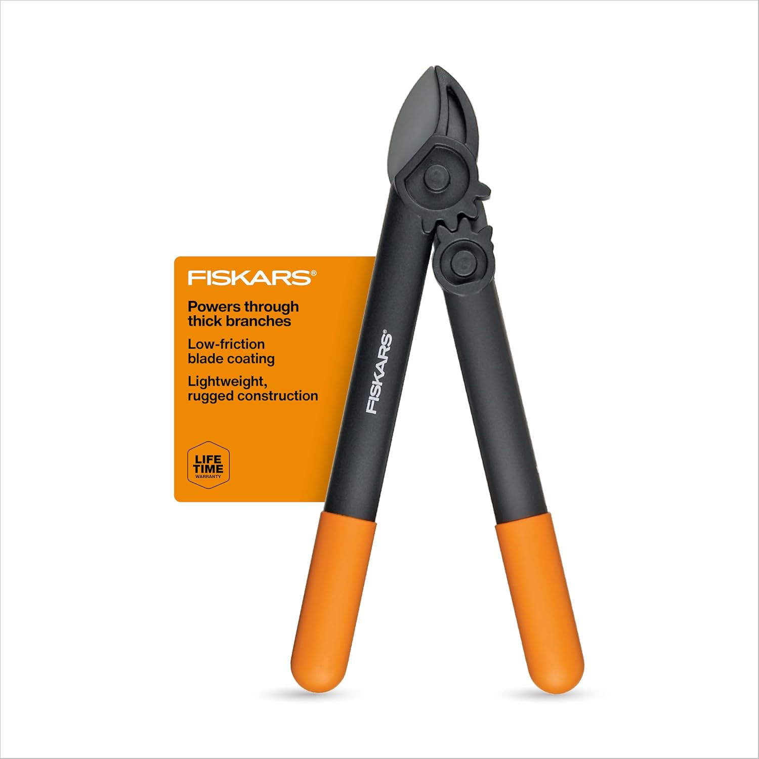 Fiskars 28" Loppers for Tree Trimming, Heavy Duty, Rust-Resistant Sharp Bypass Steel Blade Loppers, Branch Cutter up to 1.5" Diameter Cut Capacity, Shock-Absorbing Handle, Garden Tools